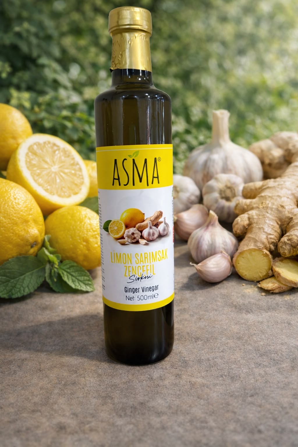 Limon Sarımsak Zencefil Sirkesi 500 ml